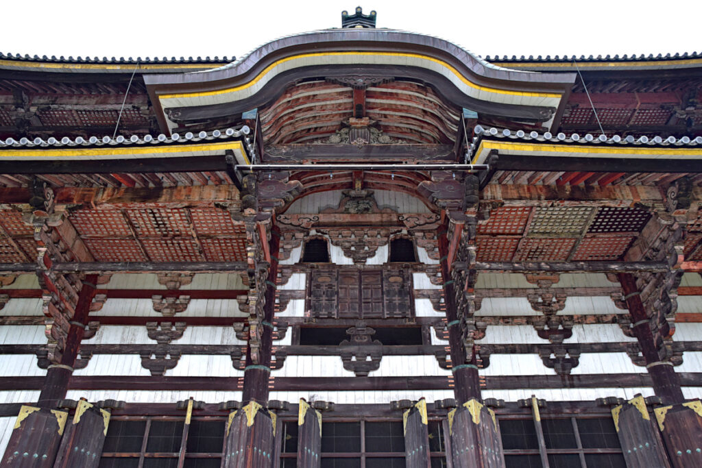 Closeup of the Daibutsuden building