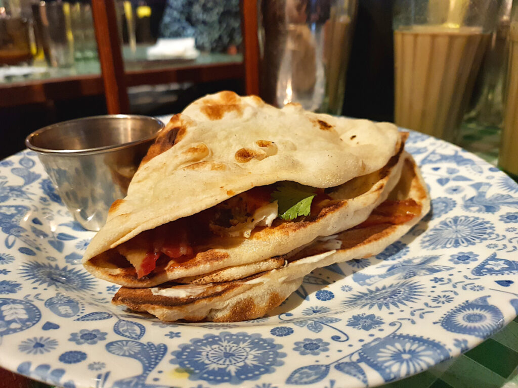 Naan roll for brunch at Dishoom