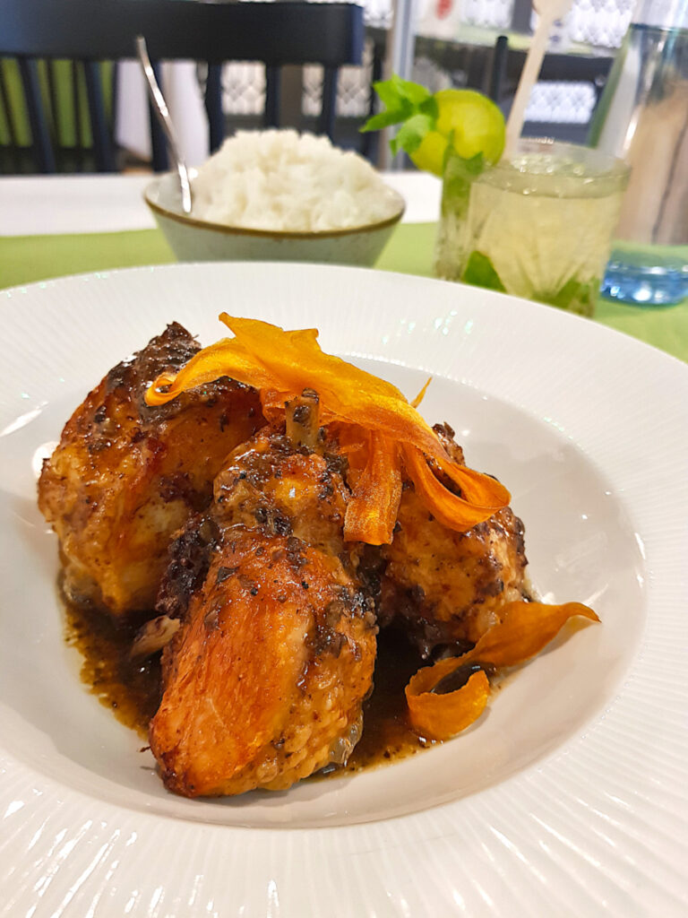 Chicken adobo from Romulo Cafe