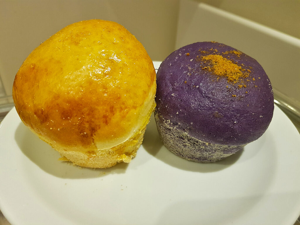 Filled pandesal from Romulo Cafe