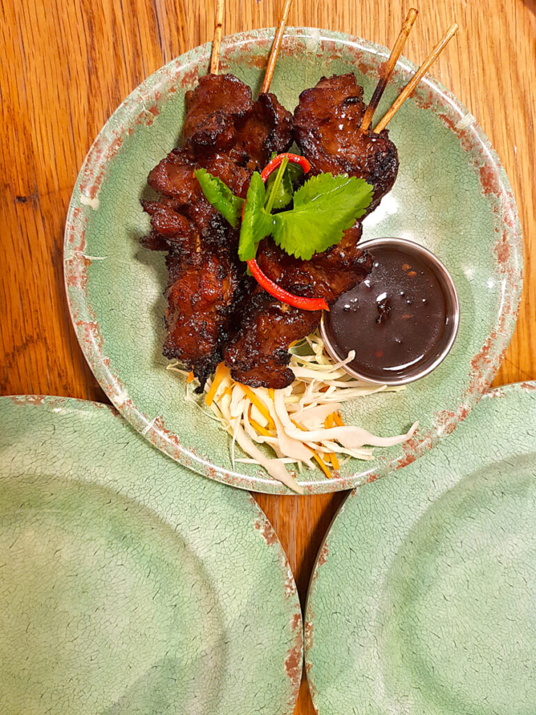 Chicken satay from from Rosa's