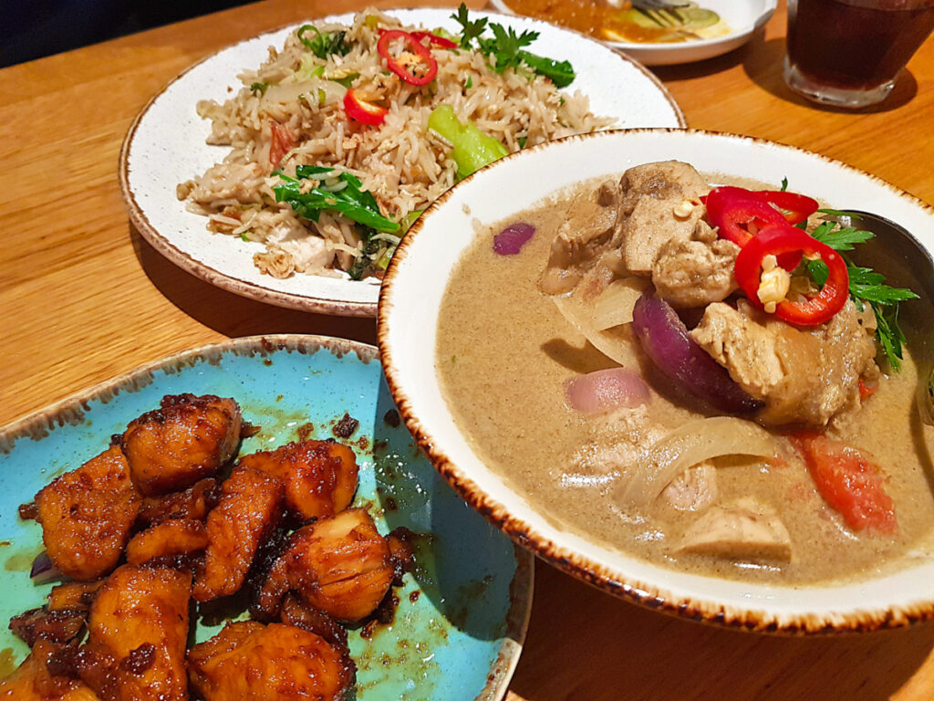 Food from Tukdin, a great Malaysian restaurant in London