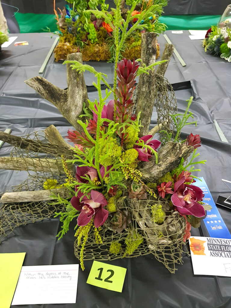 Arranged flowers and plants
