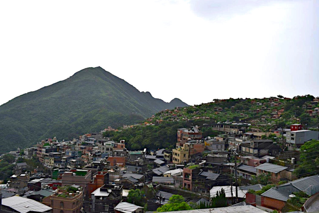 Mountains and buildings of Jiufen