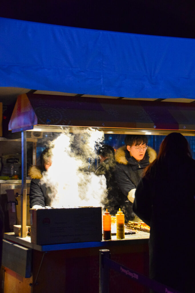 Food stall at Olympic Plaza