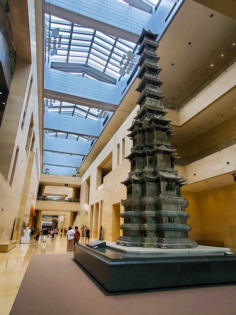 Ten-story stone pagoda from the Goguryeo Dynasty at the National Museum of Korea